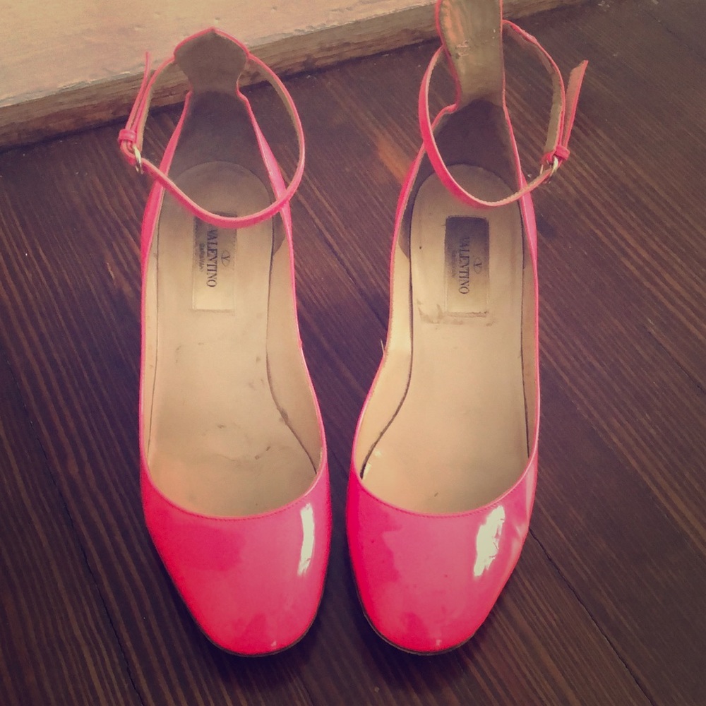 Hot Pink Patent Shoes | Valentino | Size 37